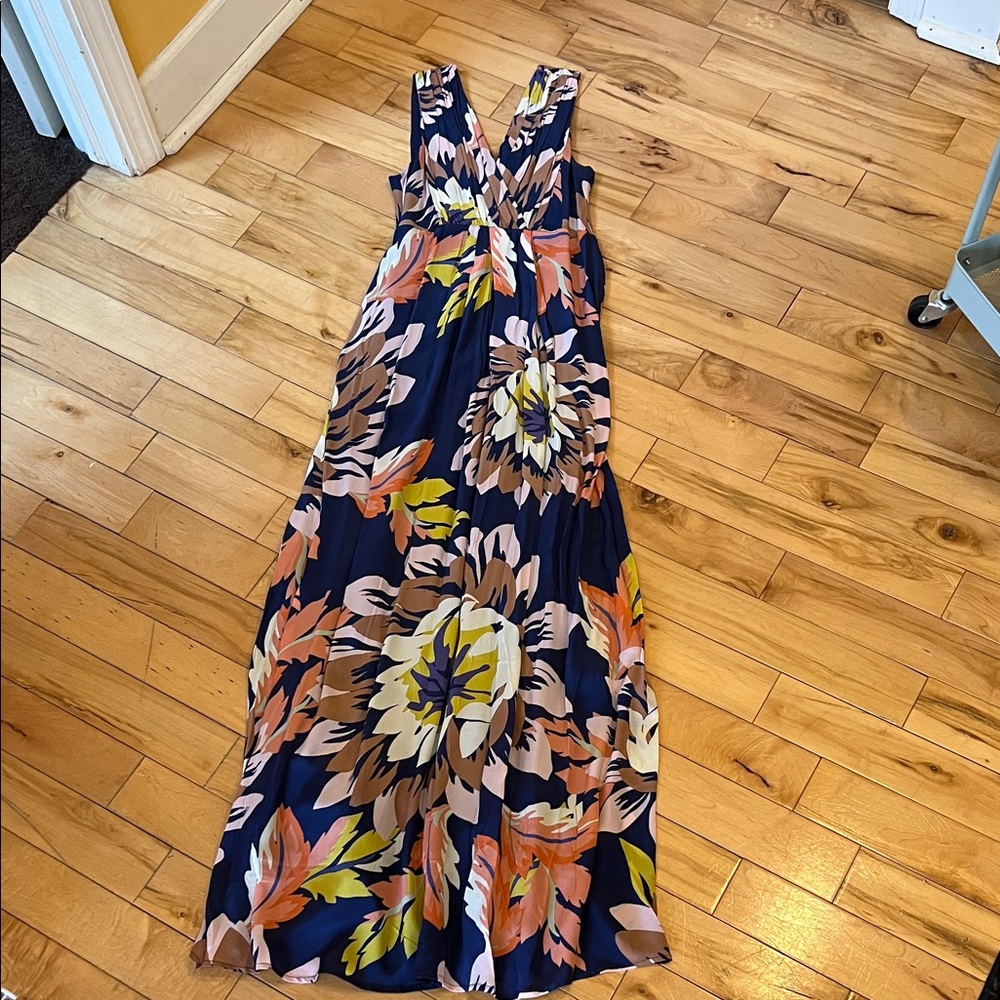 Seraphine Multicolor Floral Maxi Maternity & Nursing Dress